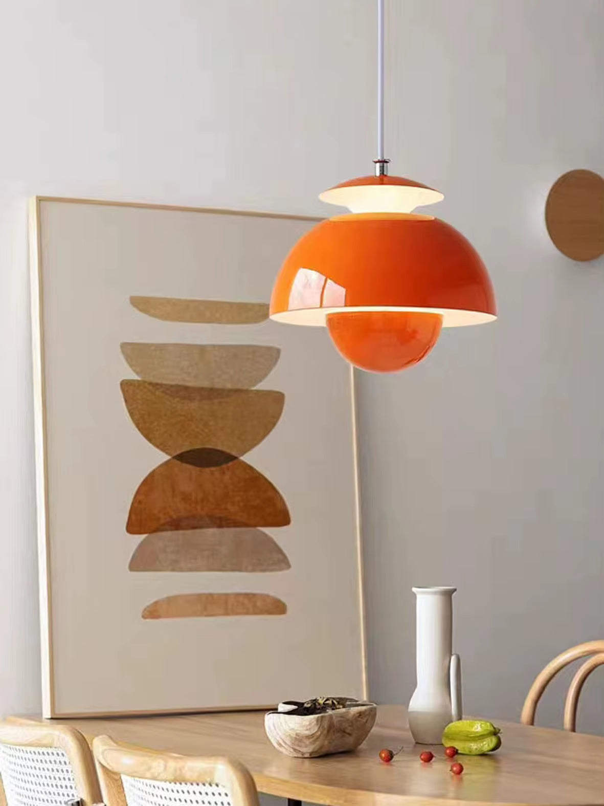 Nordic Modern Home Decor Hanging Lamp Simplicity Semicircle Pendant Lights Living Bedroom Dining Room Restaurant Light Fixtures