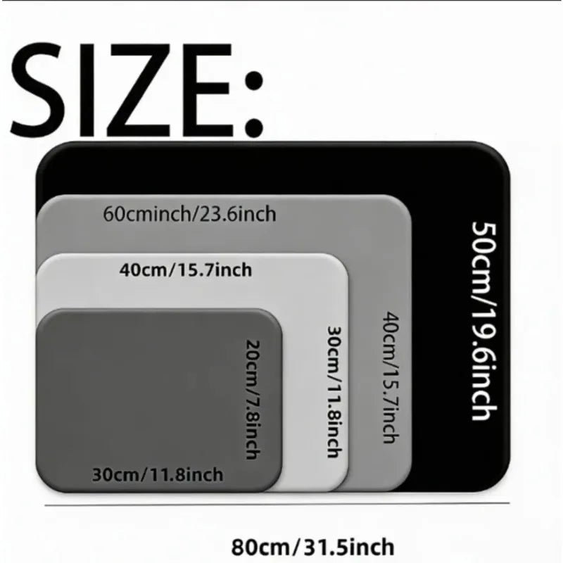 Marble Texture Kitchen Drying Mat Non-Slip Heat Resistant Countertop Pad Modern Home Decor Sink Mat for Dishes Glasses Cutlery
