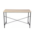 Amelia 48 In. Rectangular Oak Medium Density Fiberboard (MDF) Desk with Foot Railing