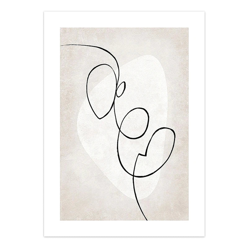 Abstract Geometry Poster Wall Art Nordic Canvas Print Minimalist Art Painting Line Drawing Wall Picture Modern Home Decor