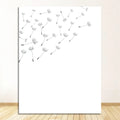 And White Minimalist Poster Prints Canvas Wall Art Painting Decoration Picture Modern Home Decor Set of 3 Dandelion Black