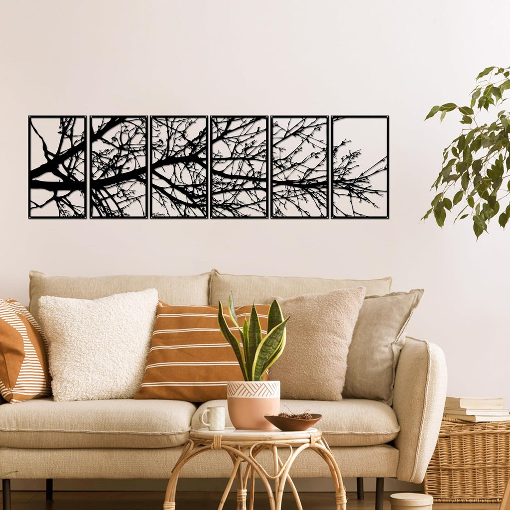 Large Metal Wall Art Sculpture,Tree of Life Design,Rust-Resistant Indoor/Outdoor Wall Decor for Living Room,Bedroom,Hallway,Modern Home Decor
