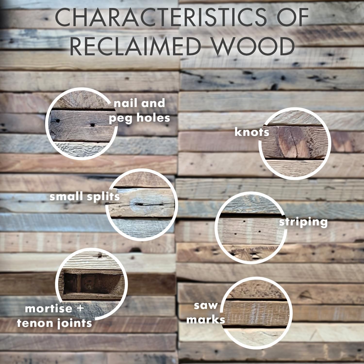 Reclaimed Barnwood Planks | Floating Shelves for Wall W/Flush Mount Shelf Bracket Set Included | Set of 2 (Natural, 48" X 4.5" X 2")